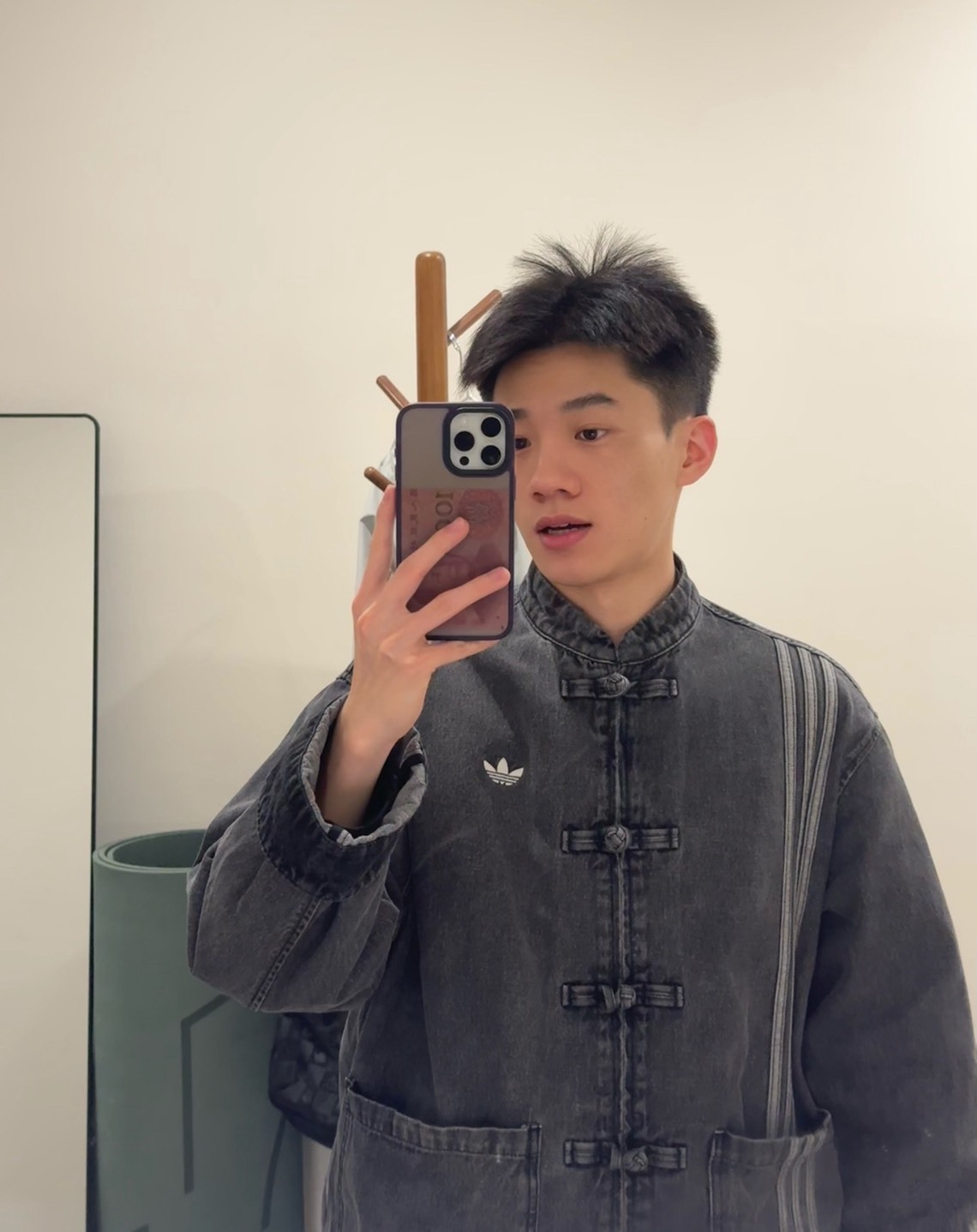 adidas Originals CTT 3.0 蛇年限定黑牛仔外套