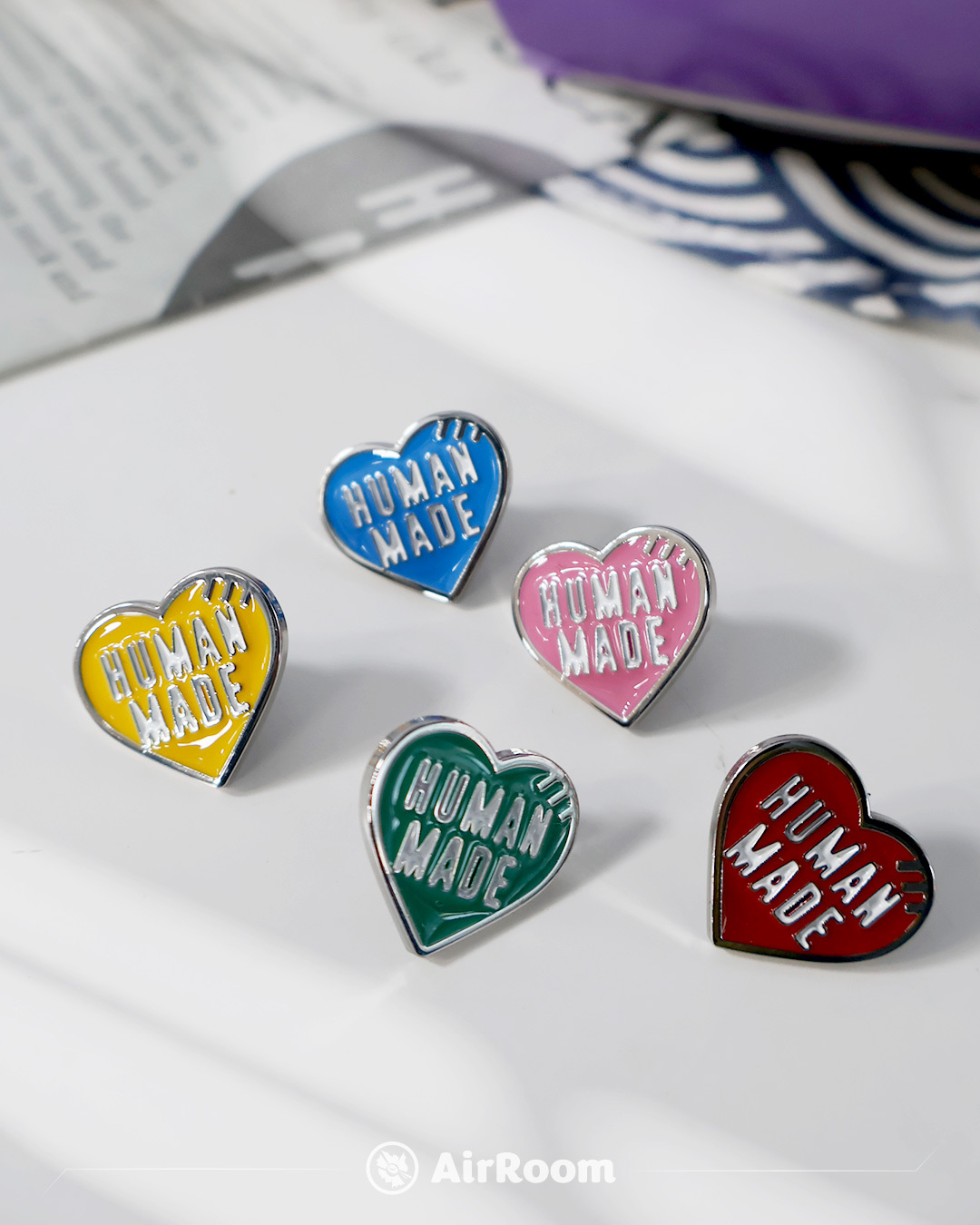 2025SS HUMAN MADE HEART PINS 店鋪限定 愛心 別針 可用於包包 帽子 新配色 現貨