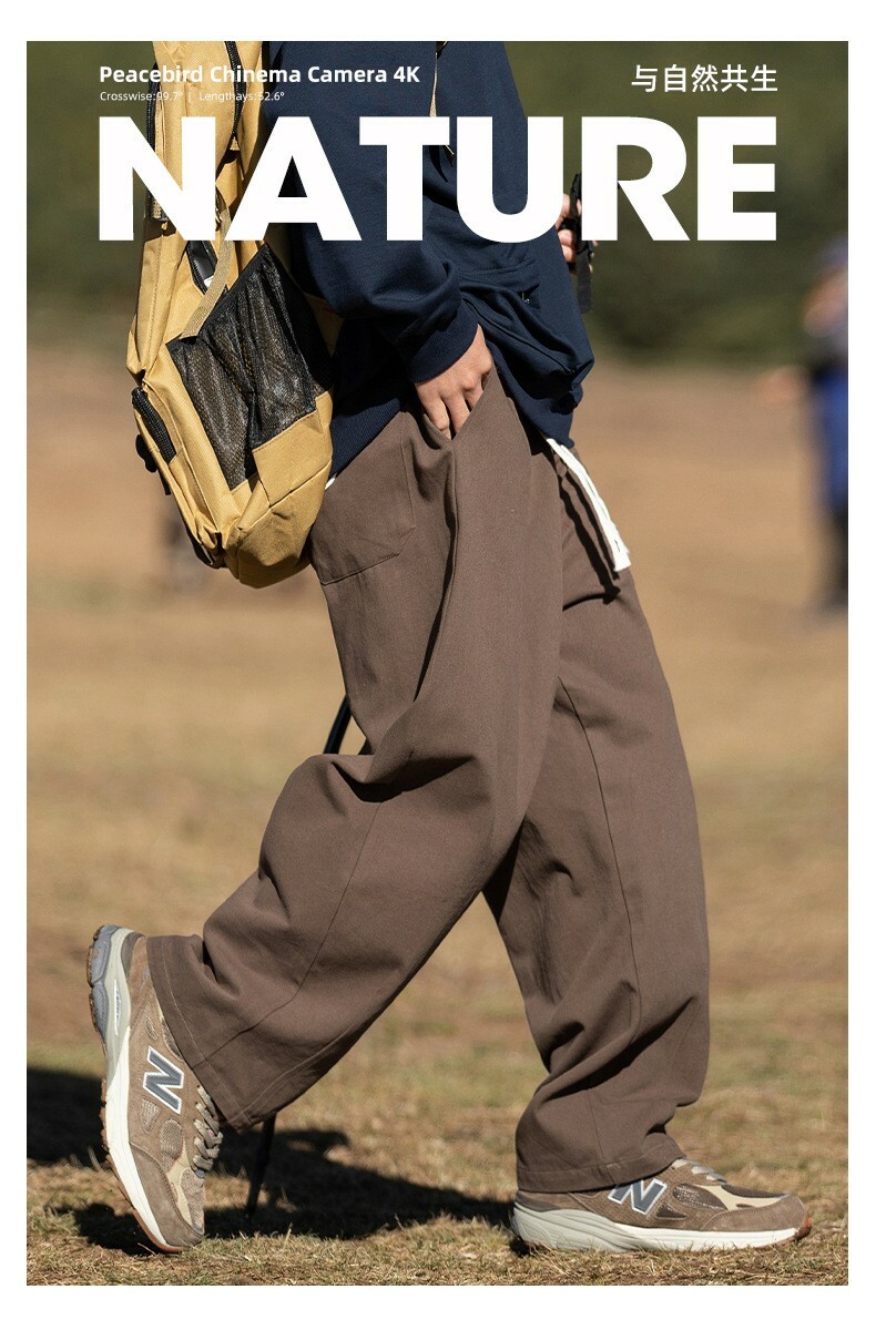 【預購】NATURE Straight loose Japanese trousers 山系工裝休閒褲