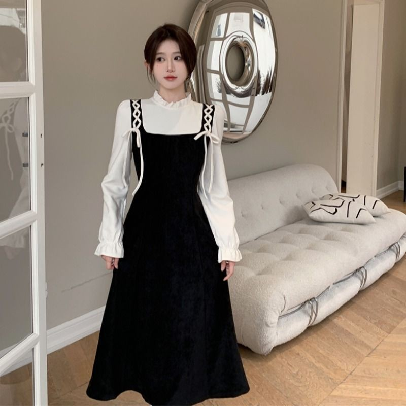 French Retro Elegant Long Dress