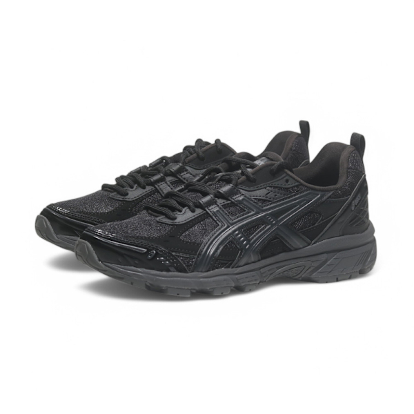 ASICS 休閒鞋 GEL-NUNOBIKI 全黑 蕾絲 復古 運動鞋 女 1203A597001