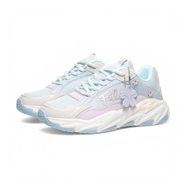FILA 休閒鞋 CHERRY BLOSSOM 粉藍 櫻花 老爹鞋 女 5C306Z351