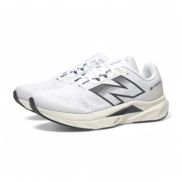 NEW BALANCE 慢跑鞋 FUELCELL V5 白黑 彈力 2E寬楦 男 MFCPRCW5