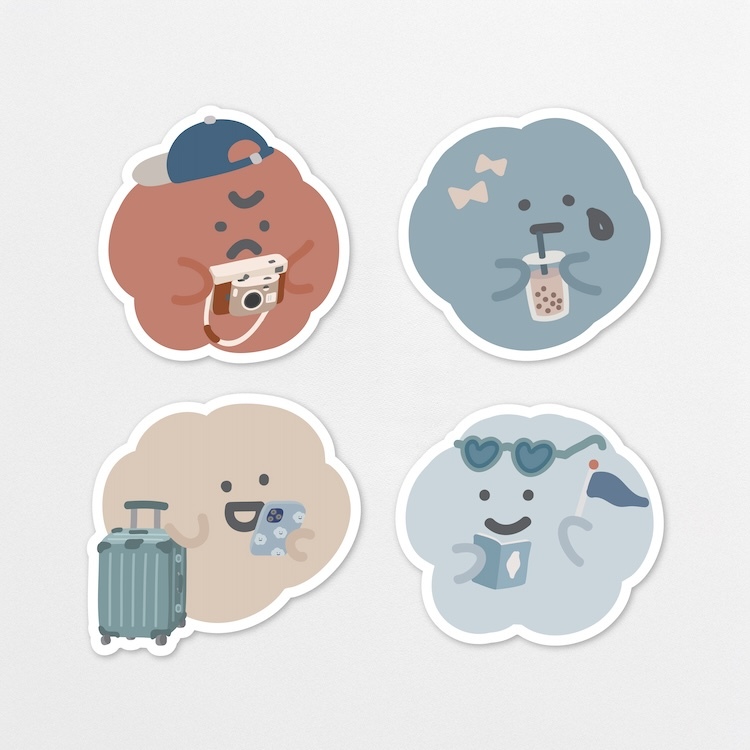 防水霧面貼紙包