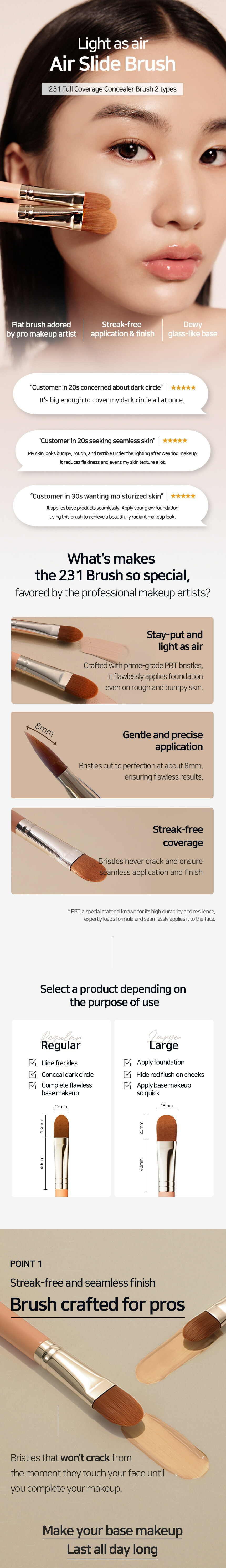 《Olive young連線》THE TOOL LAB 231 Full Coverage Concealer Brush set