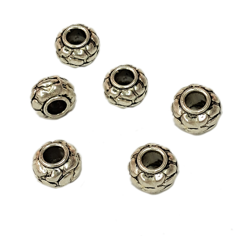 花瓣珠 藏銀 8mm 2顆【十方】120889