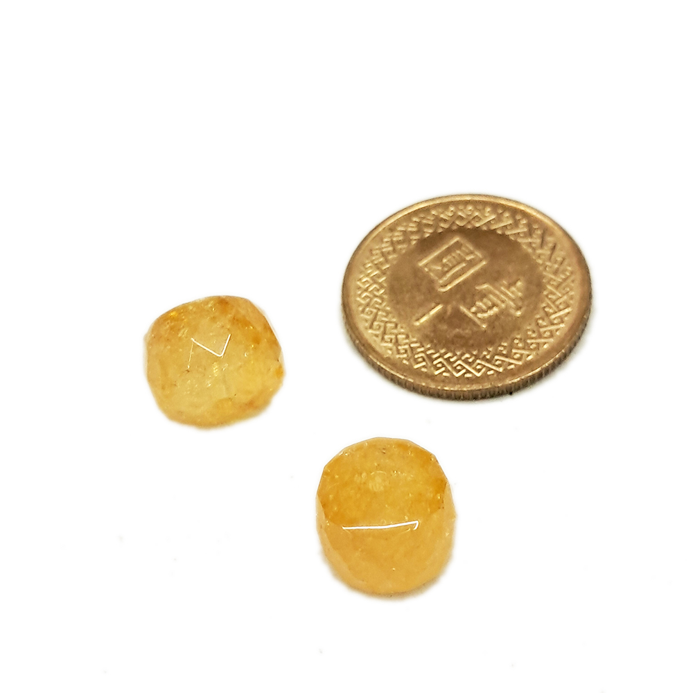 黃晶鑽珠 輪狀 1.0.7 公分 1顆【十方】122639