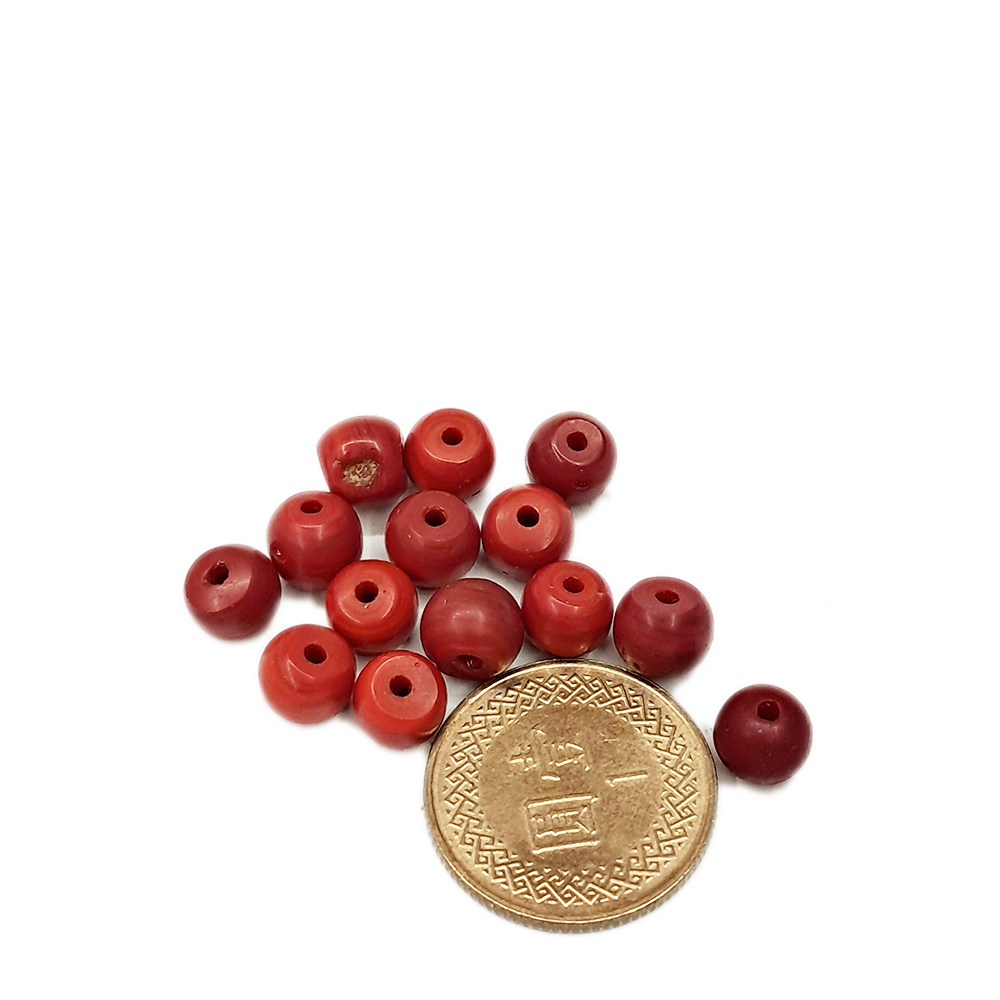 火山琉璃珠6mm2顆【十方】141622