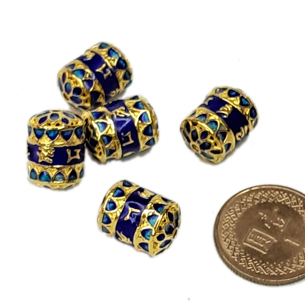 轉經輪 景泰藍 1*1.4公分 1顆【十方】143799