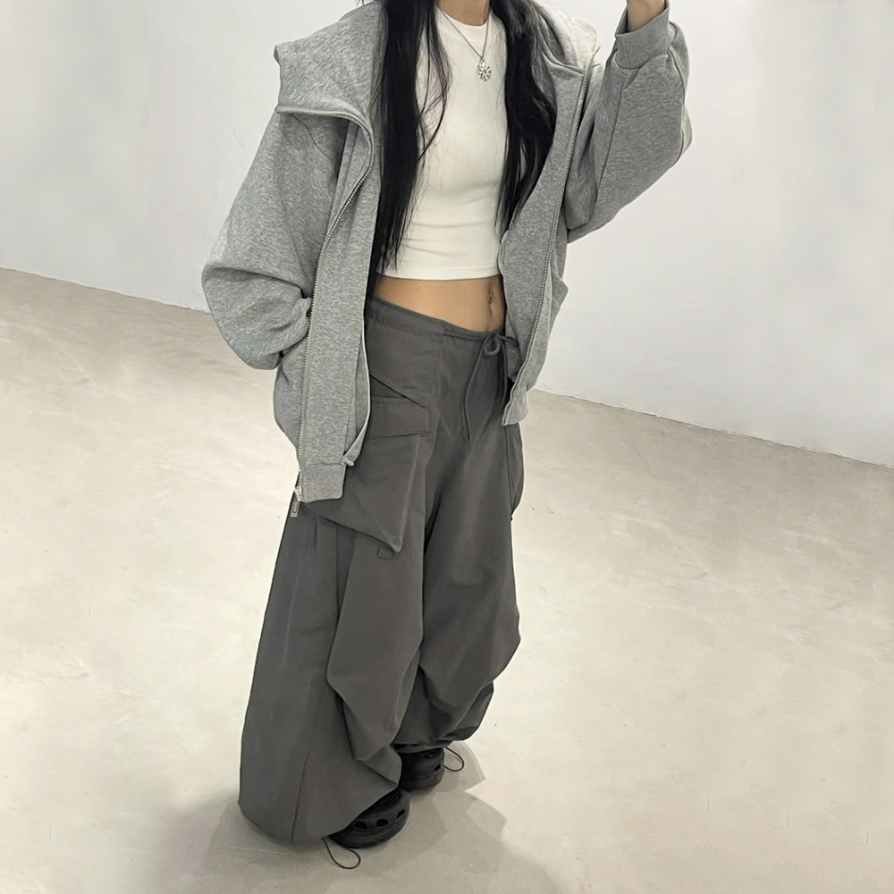 連帽休閒拉鍊外套