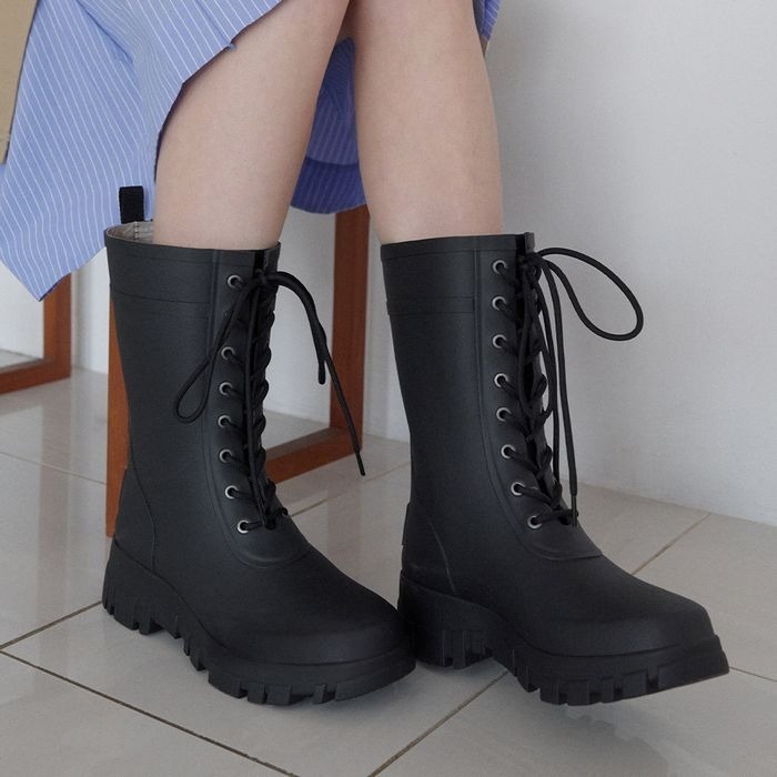 Rockfish Weatherwear FLATFORM LACEUP RAINBOOTS MIDDLE