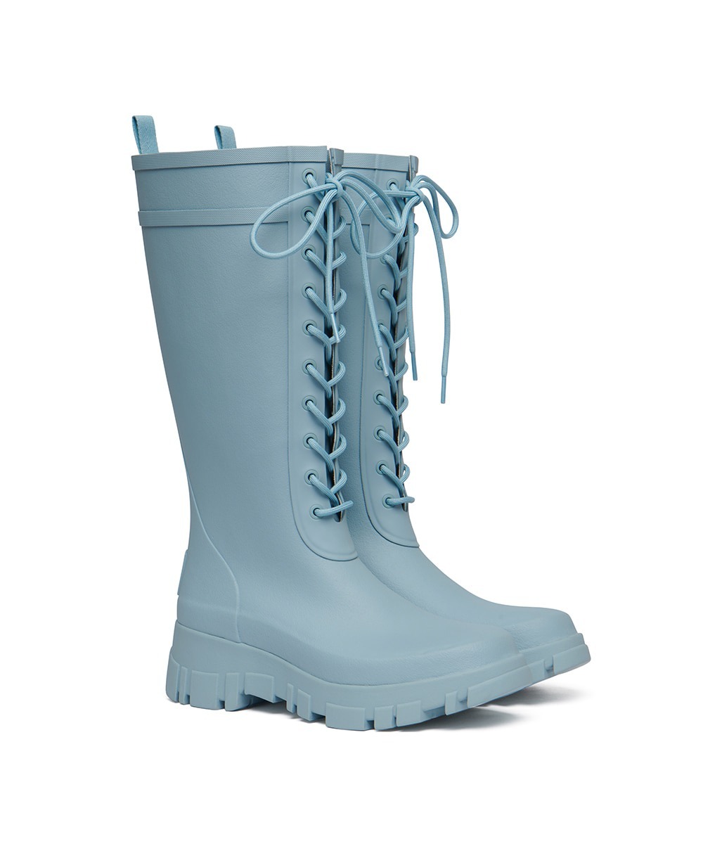 Rockfish Weatherwear FLATFORM LACEUP RAIN BOOTS LONG