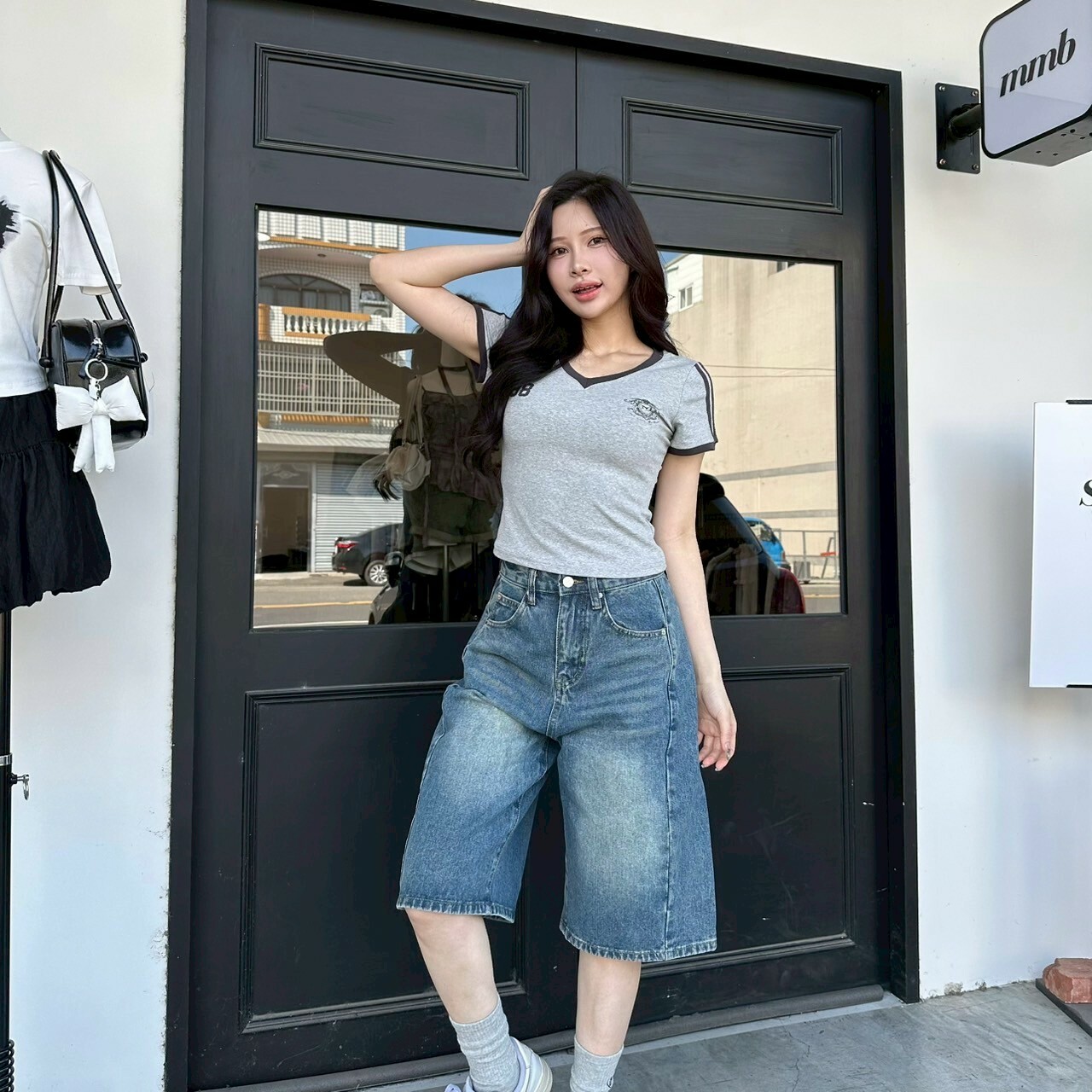 小男孩風帥帥牛仔五分褲