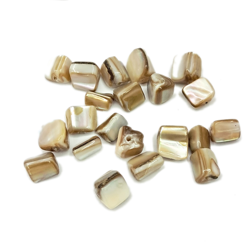 硨磲 不規則珠 0.8公分 3個【十方】141658