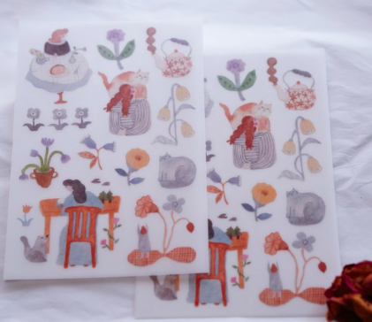 孤色調 2入轉印貼紙｜森空