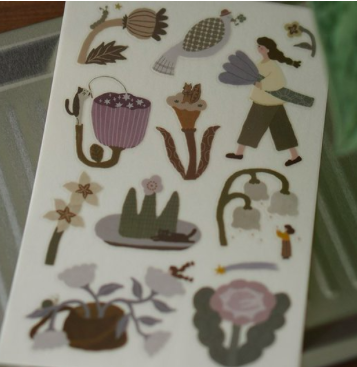 花間樂章 2入轉印貼紙｜森空