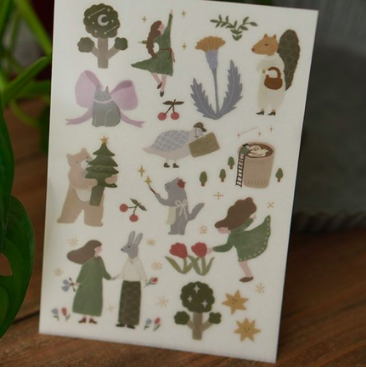 森之歡舞 2入轉印貼紙｜森空