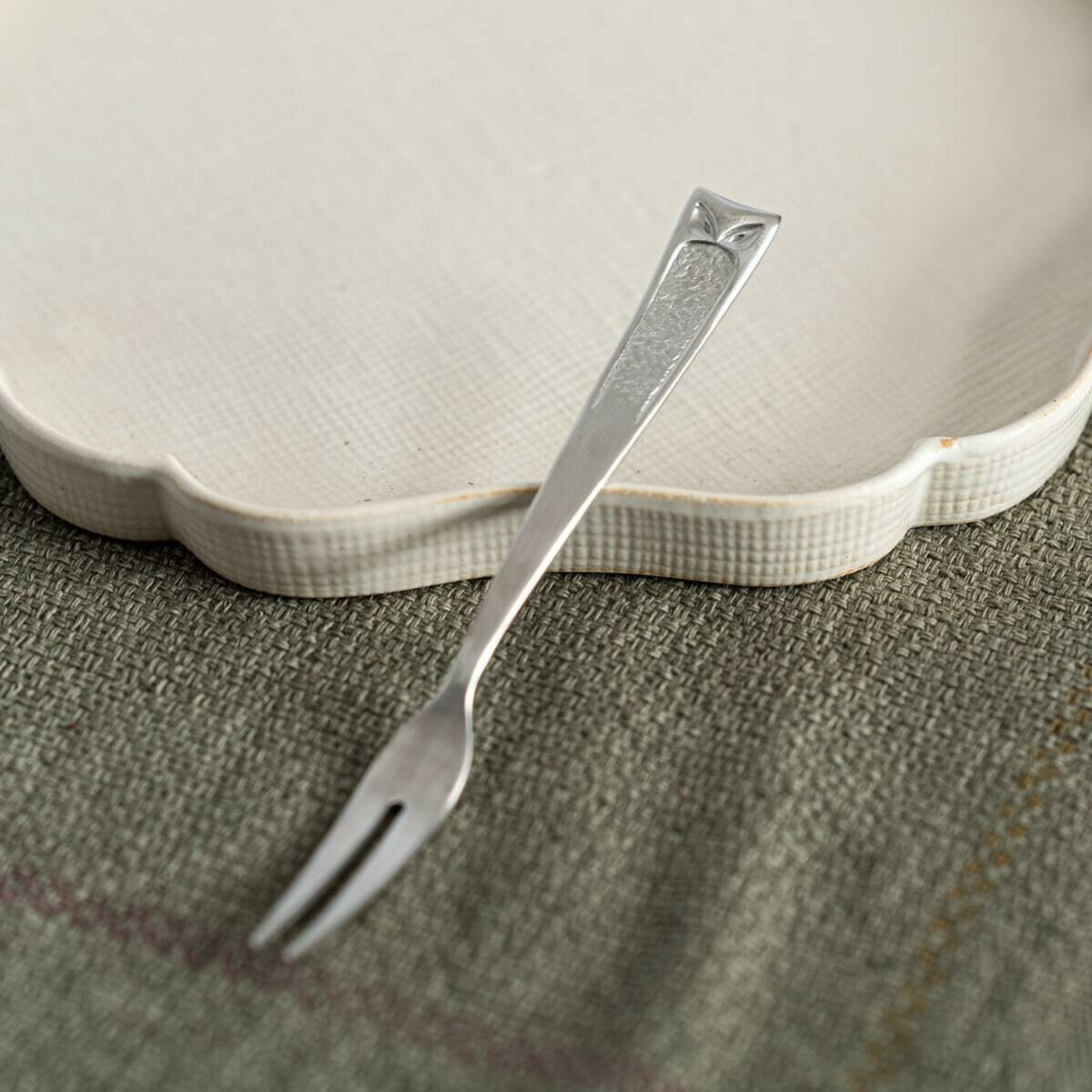 貓頭鷹 甜點叉 復古餐具｜日本燕三條