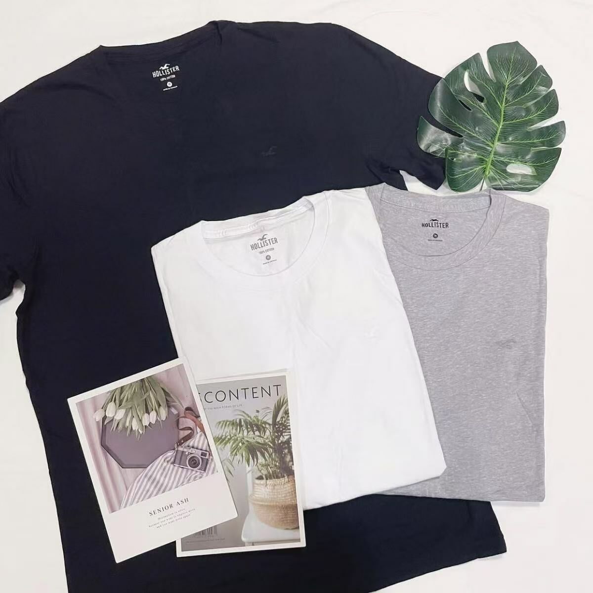 HOLLISTER 3PACK SMALL LOGO TEE 百搭配色