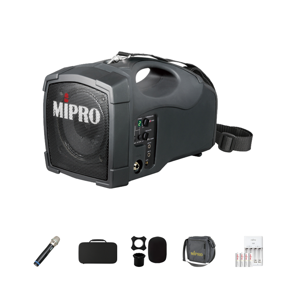 MIPRO MA-101B 充電式手提無線喊話機 ACT-32H 手握無線麥克風
