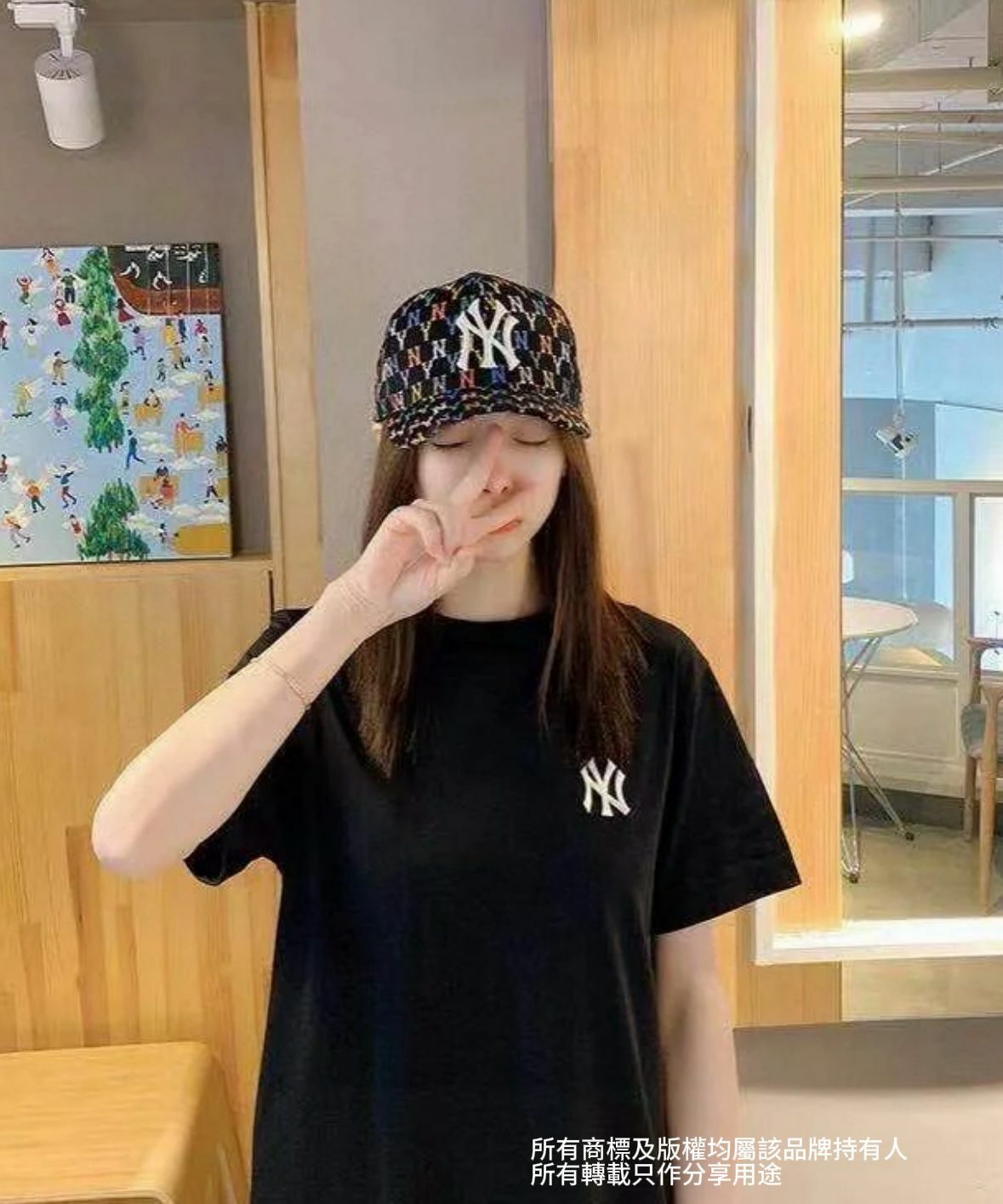 【預購】MLB G041112 彩色滿logoCAP帽