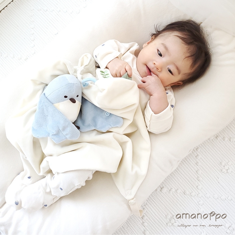 日本 amanoppo 幸福藍鳥安撫毛毯