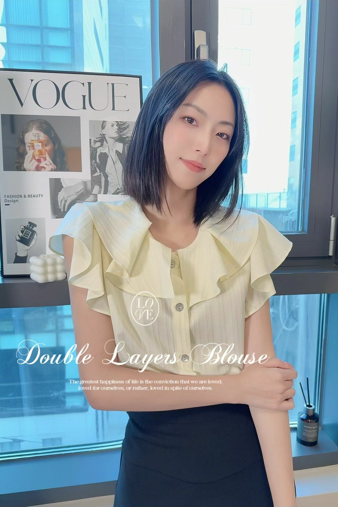 TOP#7056 🤍不重疊波浪上衣