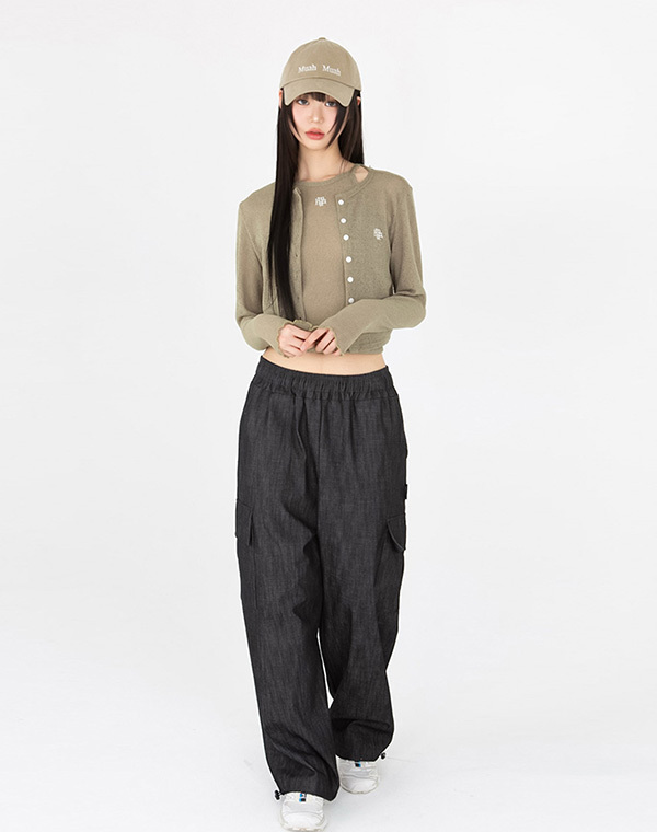 預訂｜MUAHMUAH STITCH LOGO COOLING CARDIGAN