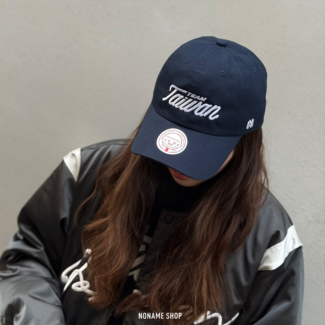 <<現貨供應!!!>> Mitchell & Ness TEAM TAIWAN X M&N DAD HAT 球員版 限量 棒球帽 老帽 深藍