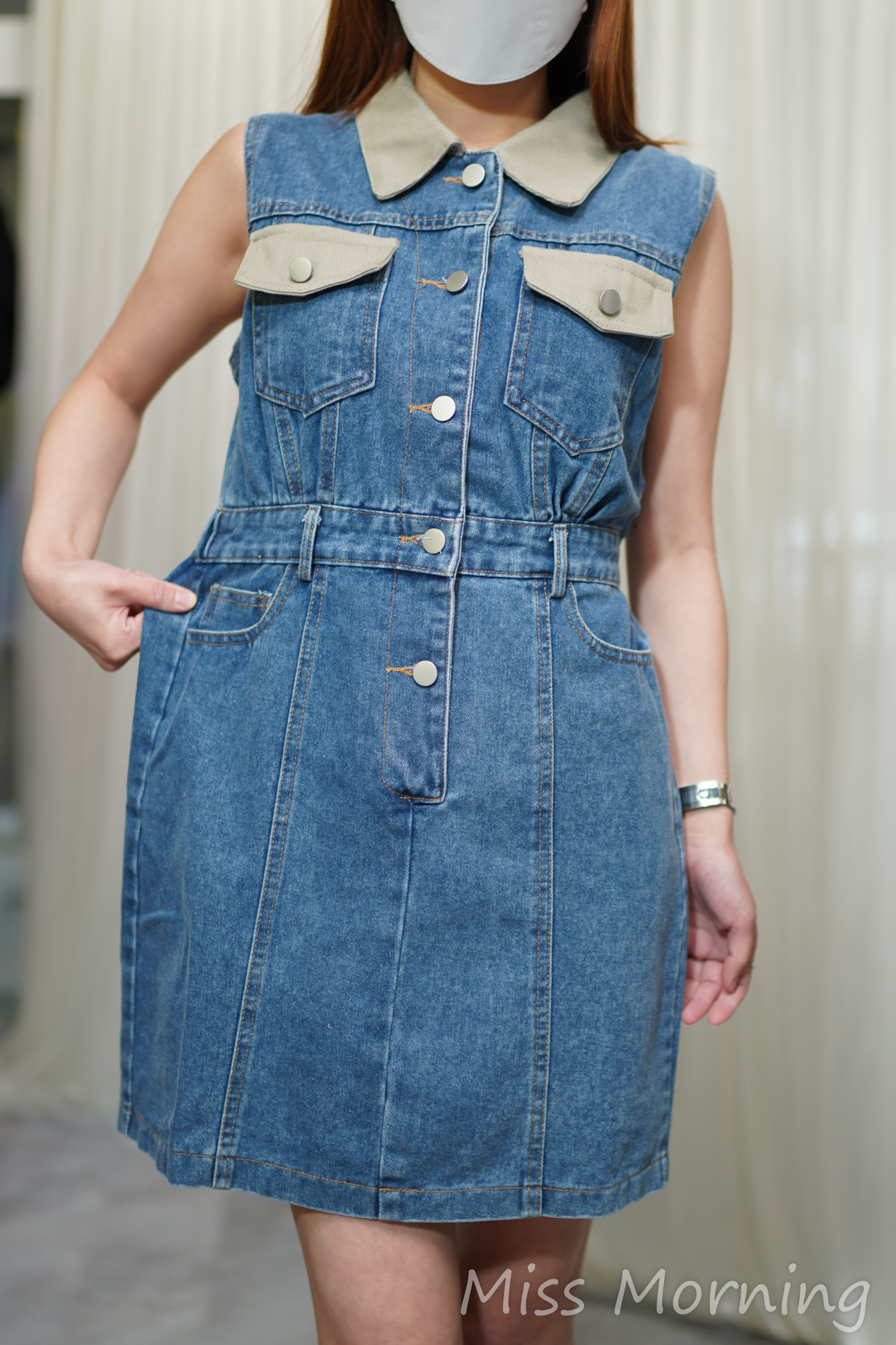 靚Cut牛仔連身裙(14523)