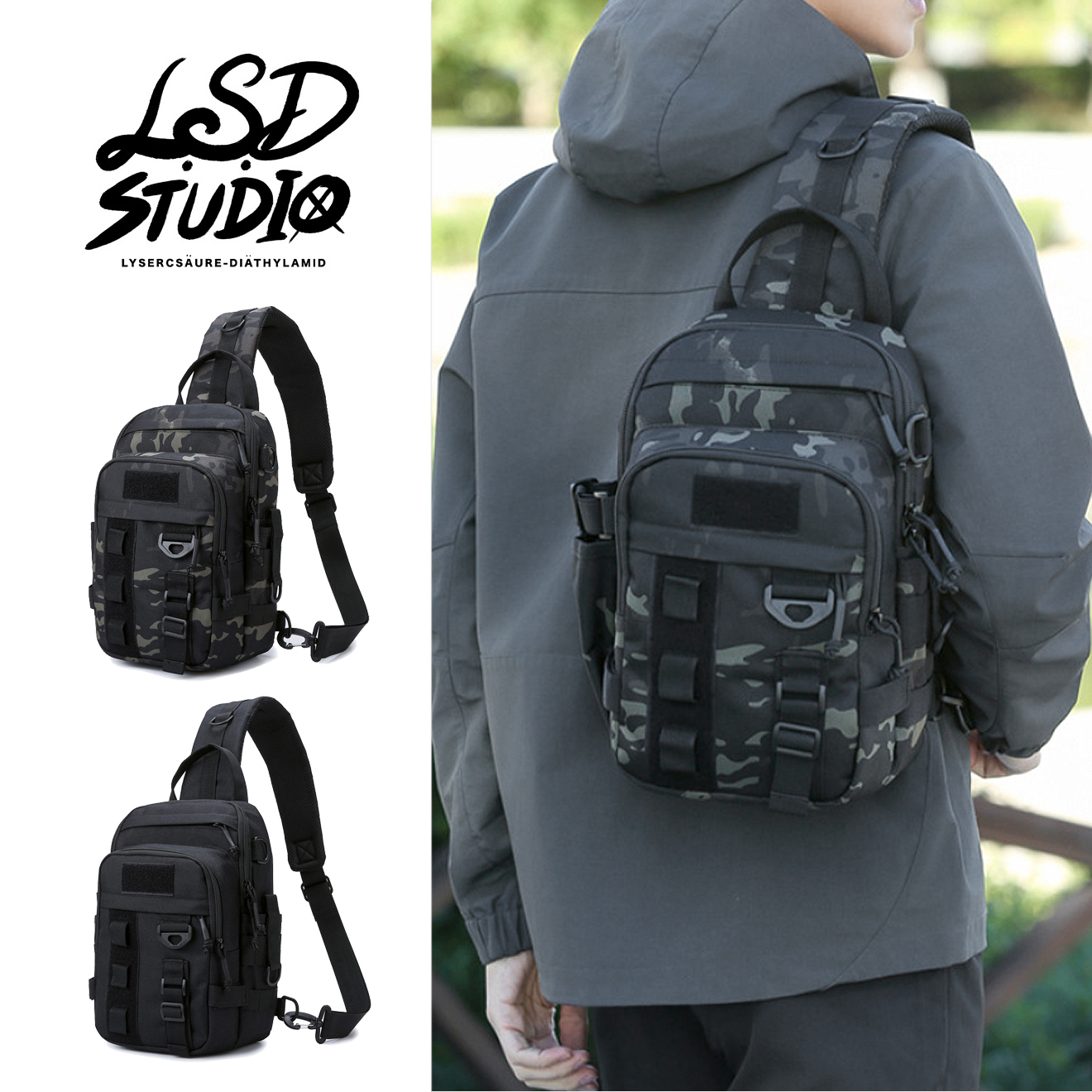 好看x機能|坦克系列-RUSH突擊型戰術單肩背包【BGYDH11】