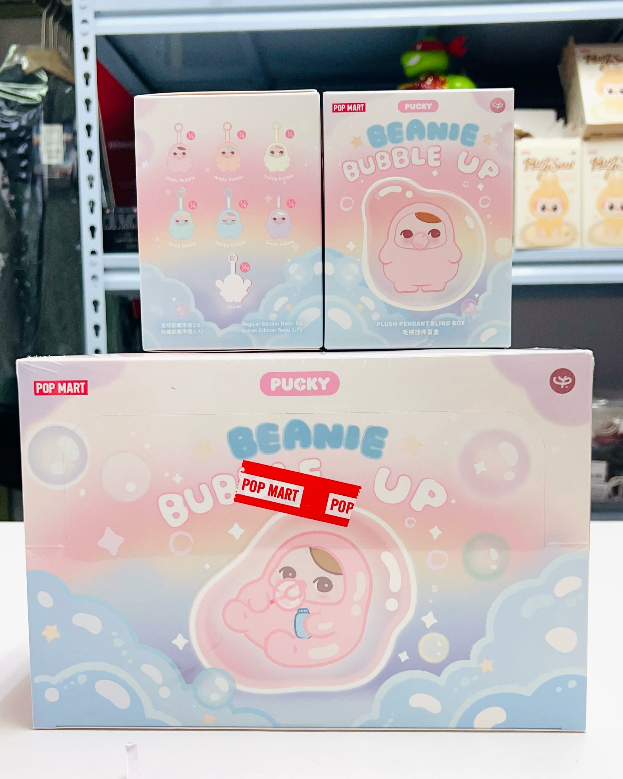Pucky Beanie bubble up Blind Box(Popmart)