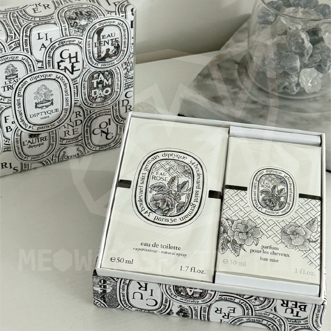 Diptyque - 2025 Eau Rose EDT 50ml & Hair Mist Duo 30ml 玫瑰之水套裝