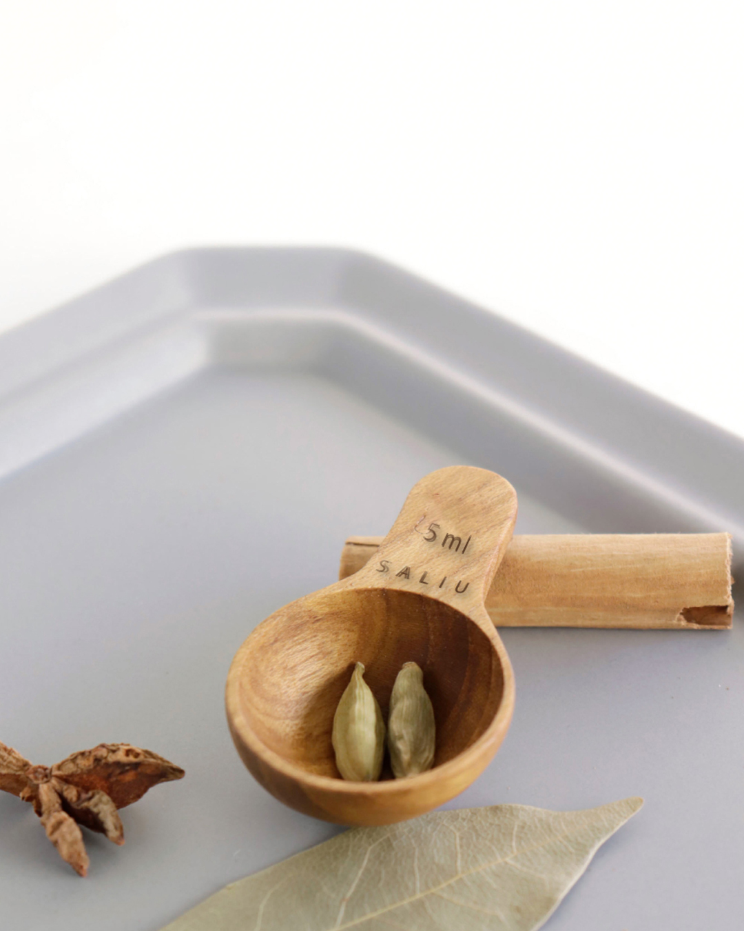 天然優質柚木量匙 5ml｜SALIU