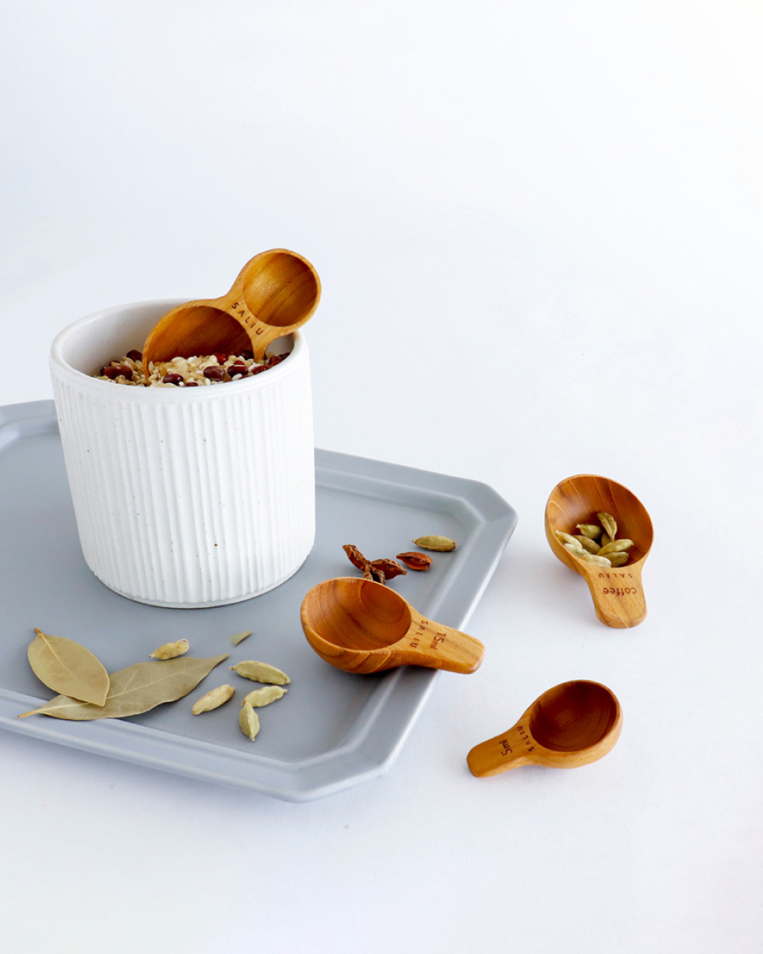 天然優質柚木量匙 5ml｜SALIU