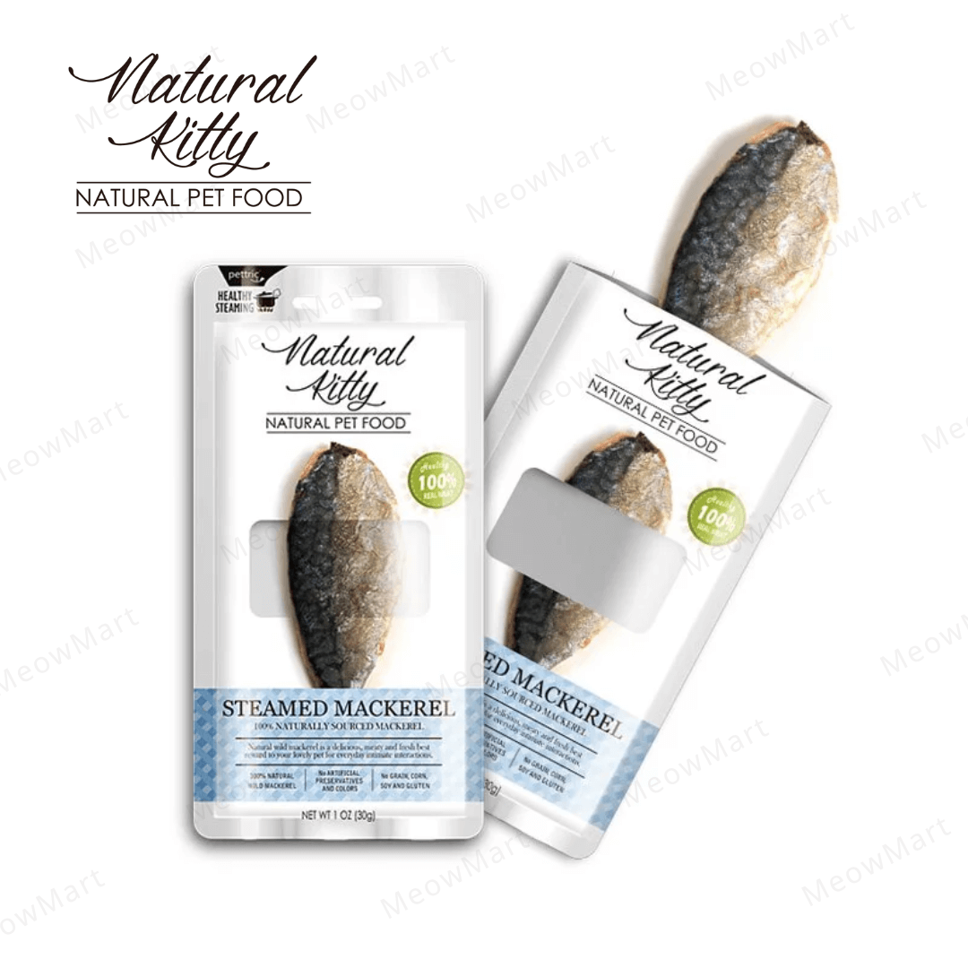 Natural Kitty 鮮肉條 (蒸鯖魚) 30g *貓狗適用*