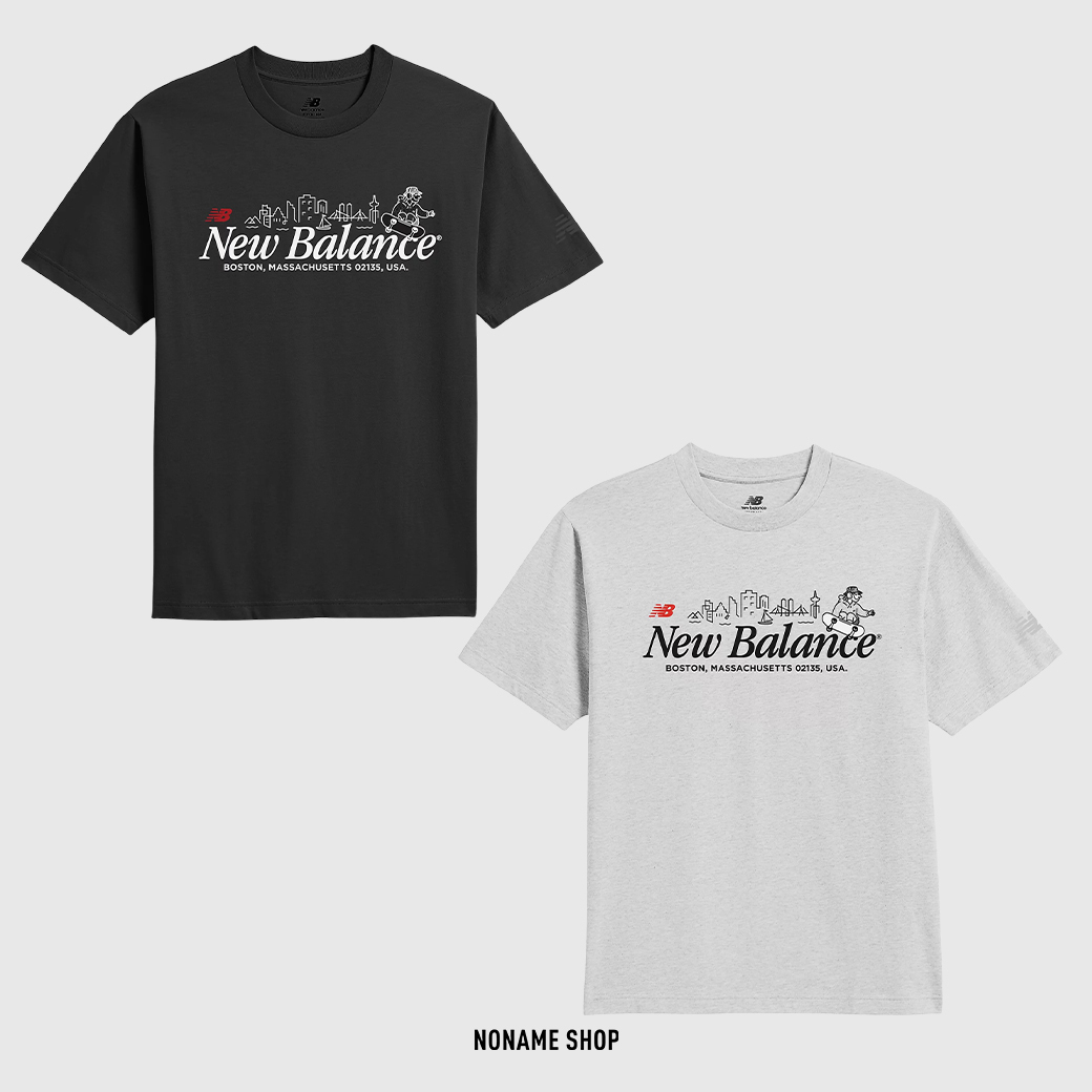 NEW BALANCE NB BOY系列 夏日城市探索 IU同款 SKYLINE 塗鴉 短袖 兩色 (男款)