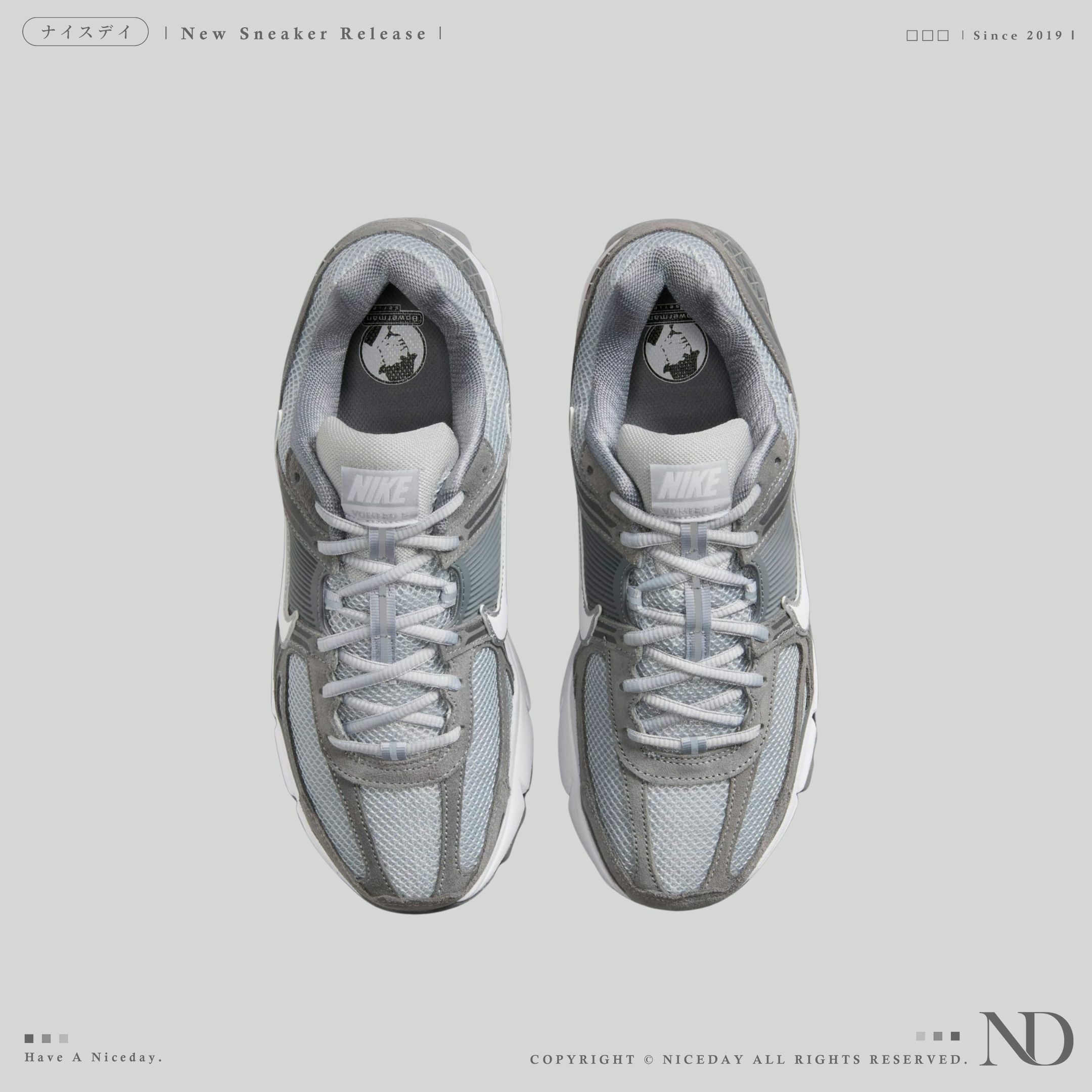 NICEDAY 現貨 NIKE Zoom Vomero 5 灰 鐵灰 灰藍 深灰 復古 男鞋 HF1553-003