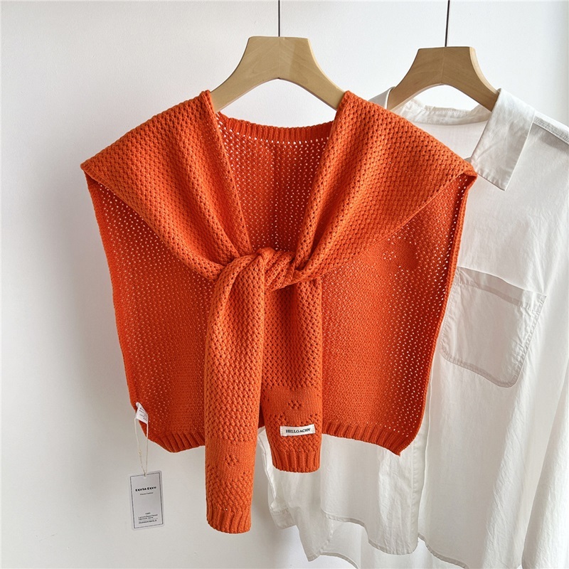 小花紋理針織披肩 十一色