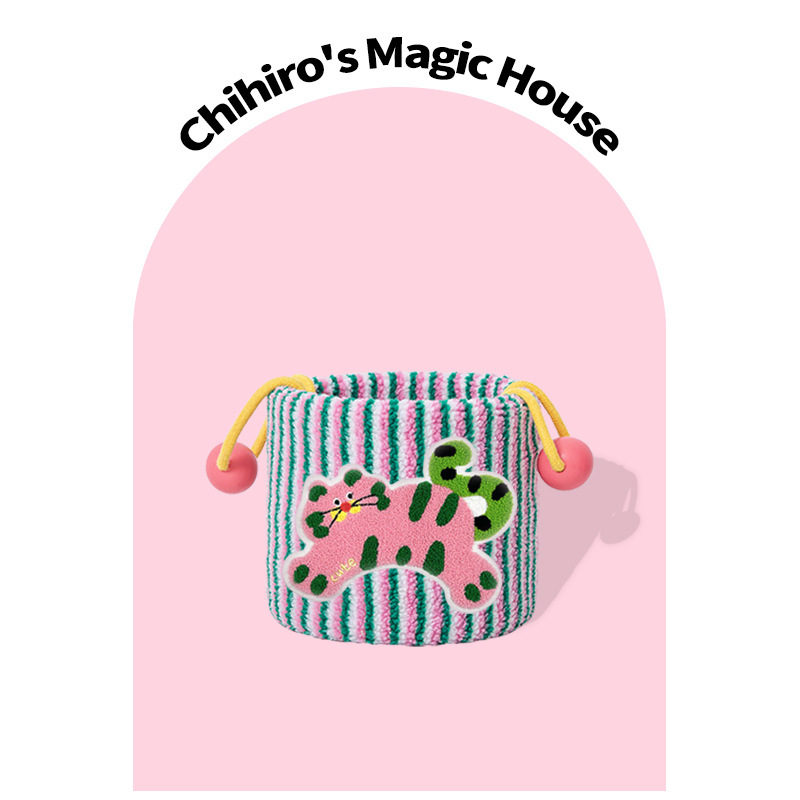 《5864》可愛卡通棉繩收納籃