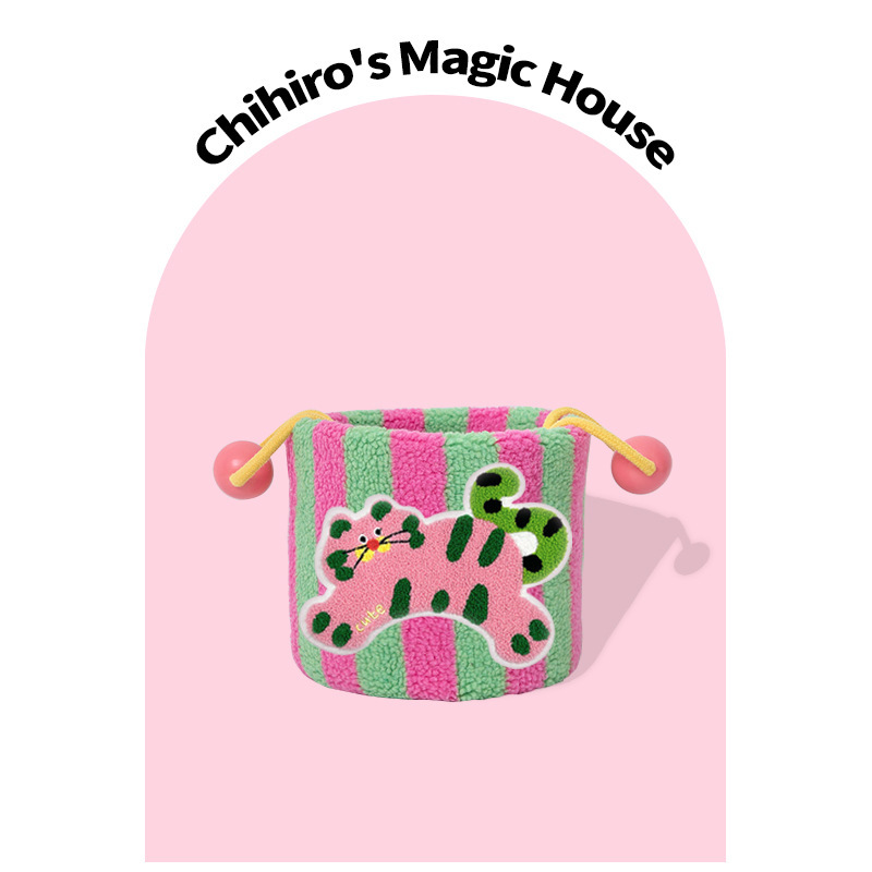 《5864》可愛卡通棉繩收納籃