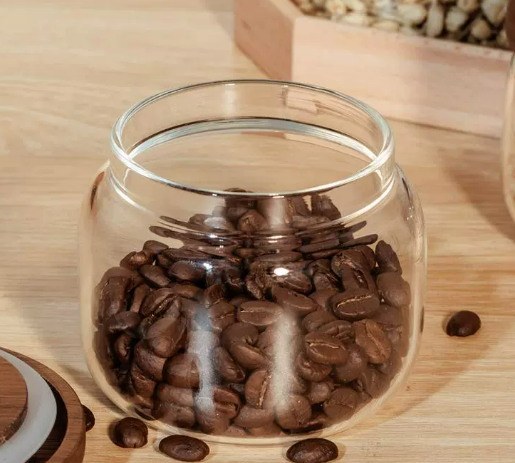 《5865》日式圓形透明玻璃密封罐