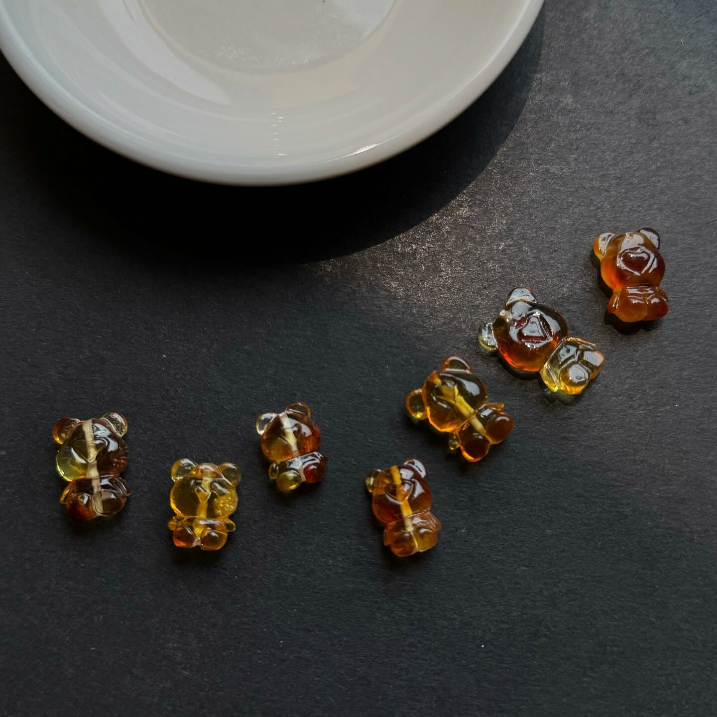 [原石] 琥珀 小熊