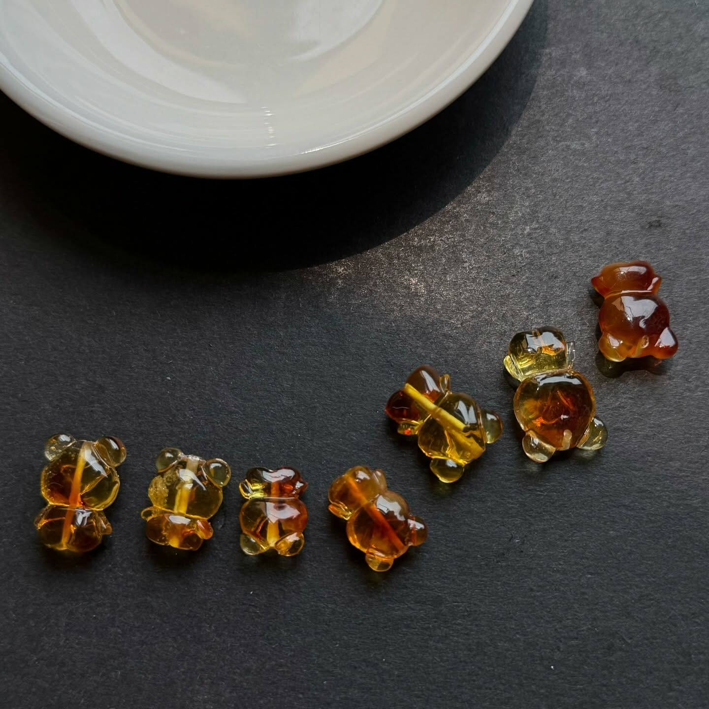 [原石] 琥珀 小熊