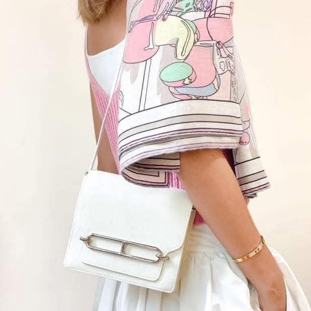 Hermes Mini Roulis Evercolor Blanc PHW HK$5x,xxx 詳情請PM我哋 (HK$2,000 立即落訂)