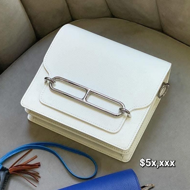 Hermes Mini Roulis Evercolor Blanc PHW HK$5x,xxx 詳情請PM我哋 (HK$2,000 立即落訂)