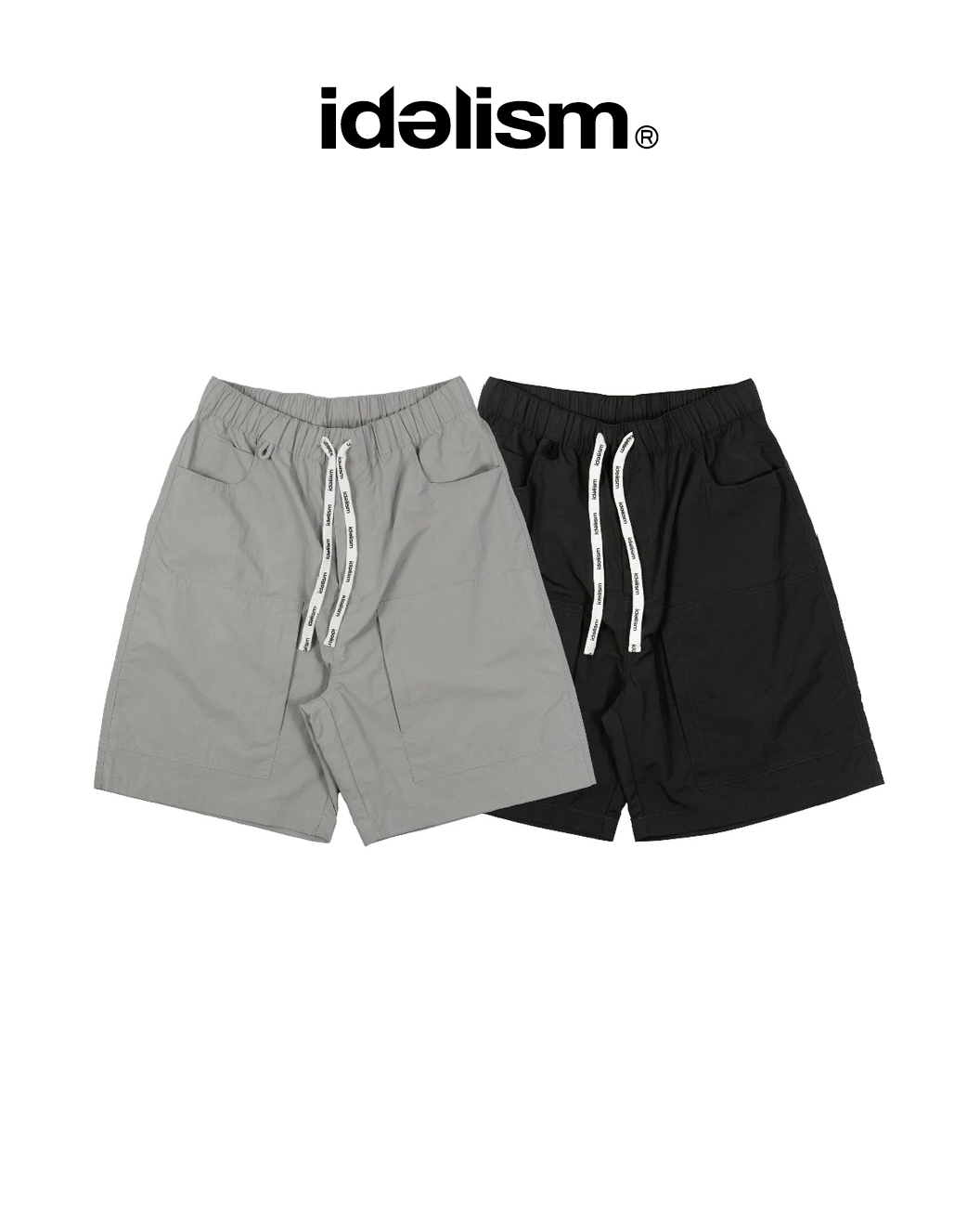 idealism 尼龍口袋短褲 灰/黑 24 A/W W-Pocket Shorts