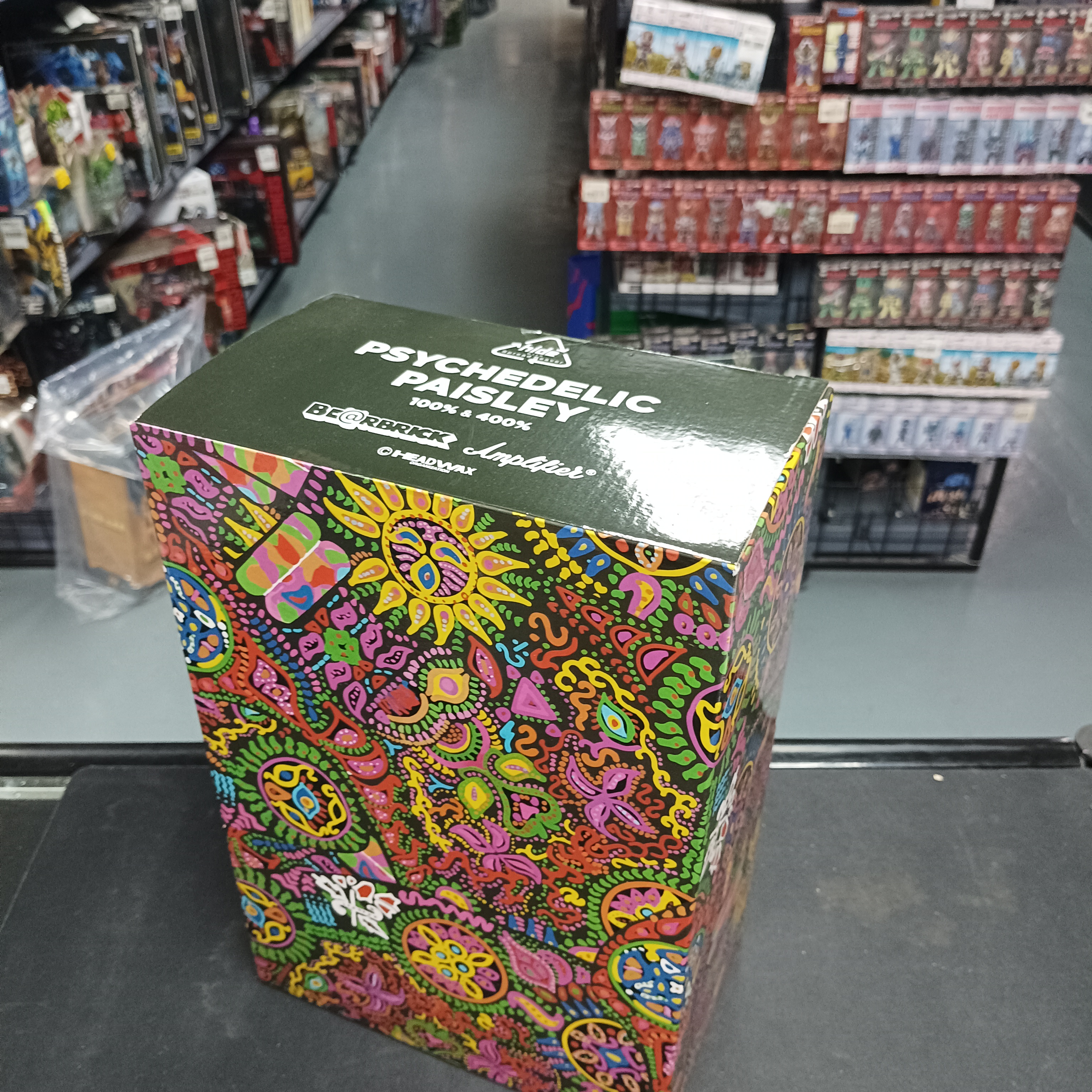 寄賣-Medicom BE@RBRICK Psychedelic Paisley 100％ & 400％
