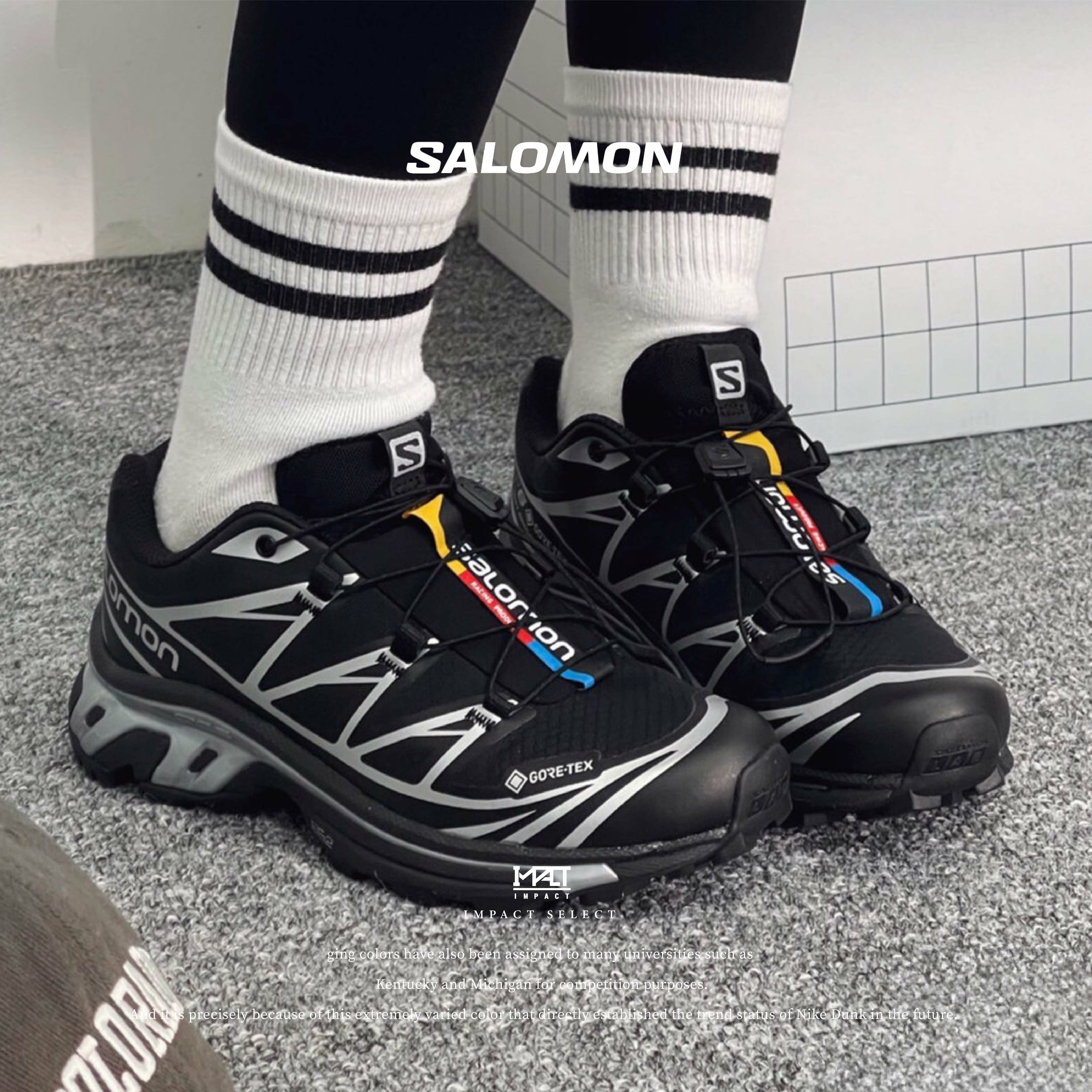 SALOMON XT-6  冰川白 全白 全黑 登山 慢跑 運動鞋 412529