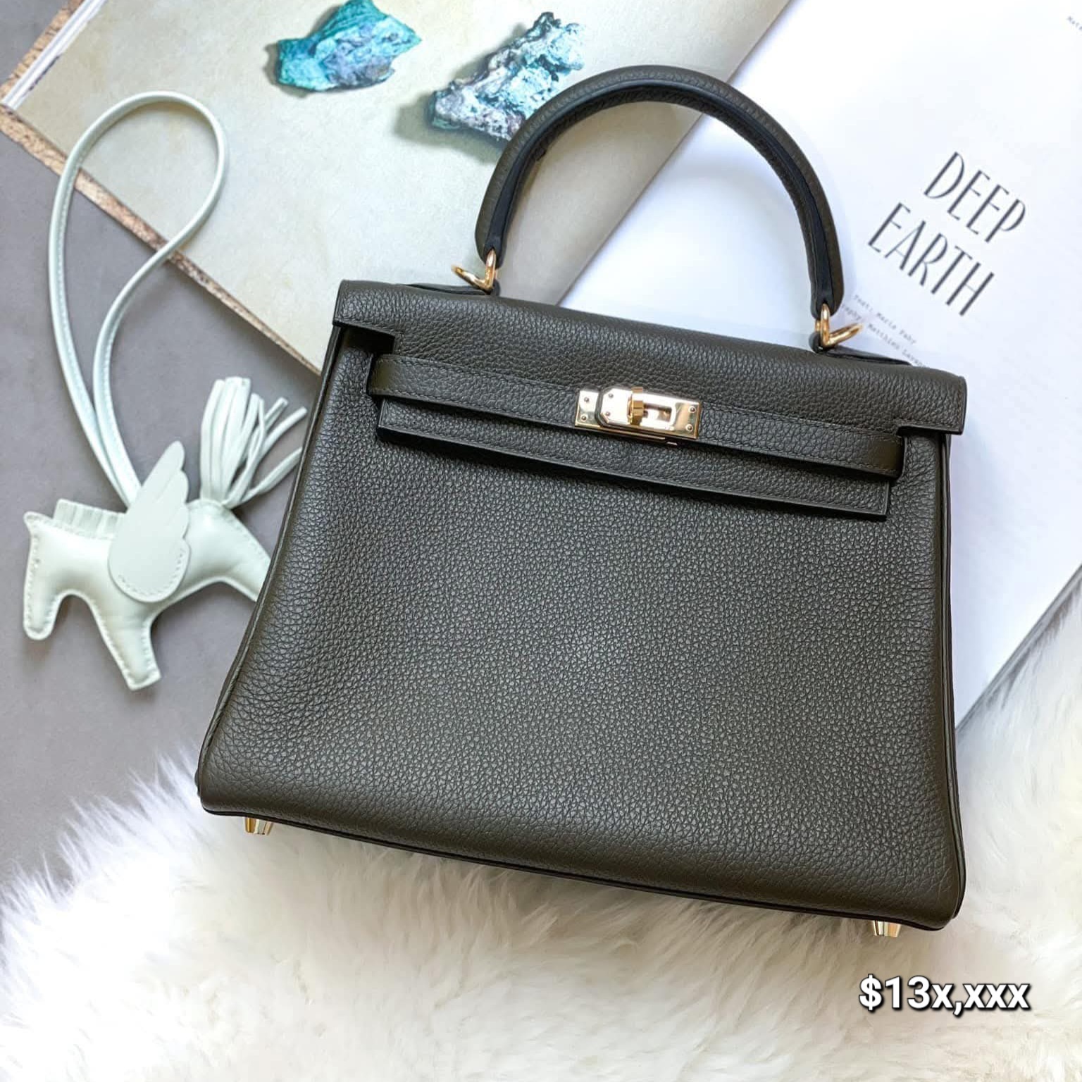 Preloved Hermès Kelly Togo Leather Vert Maquis GHW  HK$13x,xxx (HK$2,000 即時落訂)